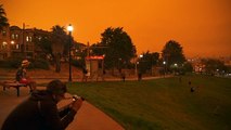 سماء برتقالية داكنة في سان فرانسيسكو بسبب حرائق الغابات