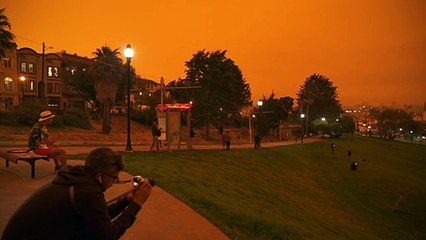 سماء برتقالية داكنة في سان فرانسيسكو بسبب حرائق الغابات