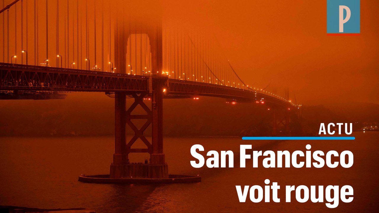 San Francisco plongée sous un ciel rouge à cause des incendies