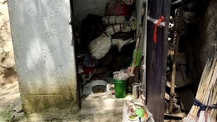 हमीरपुर: बेबसी,मजबूरी ने इज्जत घर (शौचालय) को बना दिया आशियाना