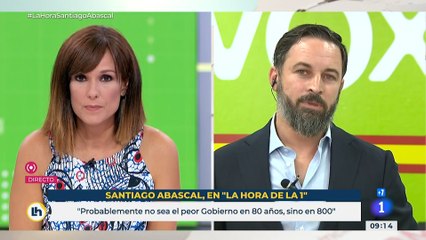 Abascal insiste en que el Gobierno de Sánchez es el peor en 80 años: "El siguiente es el de Zapatero y luego Rajoy"