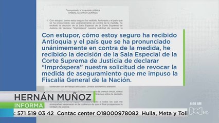 "Con estupor": así recibió Aníbal Gaviria la decisión que mantiene su prisión domiciliaria