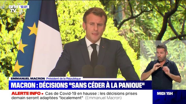Emmanuel Macron: Nous devons nous adapter à l'évolution du virus
