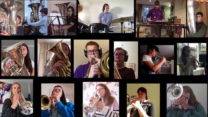 Northamptonshire County Youth Brass Band's lockdown version of Hot Toddy
