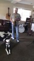 Dog Sings Along While Man Plays Saxophone