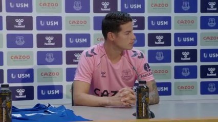 Ancelotti and James Rodriguez Everton unveiling