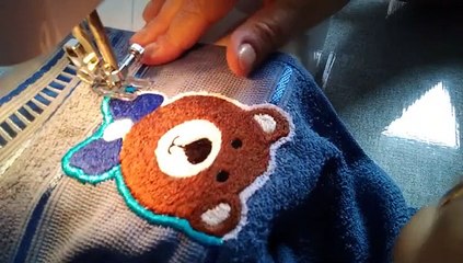 Aplicando Bordado Livre com calcador de ponto acetinado Home Machine Embroidery[1]