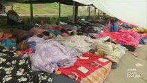 Al menos 400 indígenas desalojados viven en una cancha de Ciudad Bolívar
