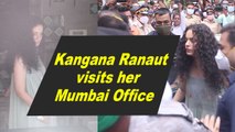 Kangana Ranaut visits her Mumbai Office