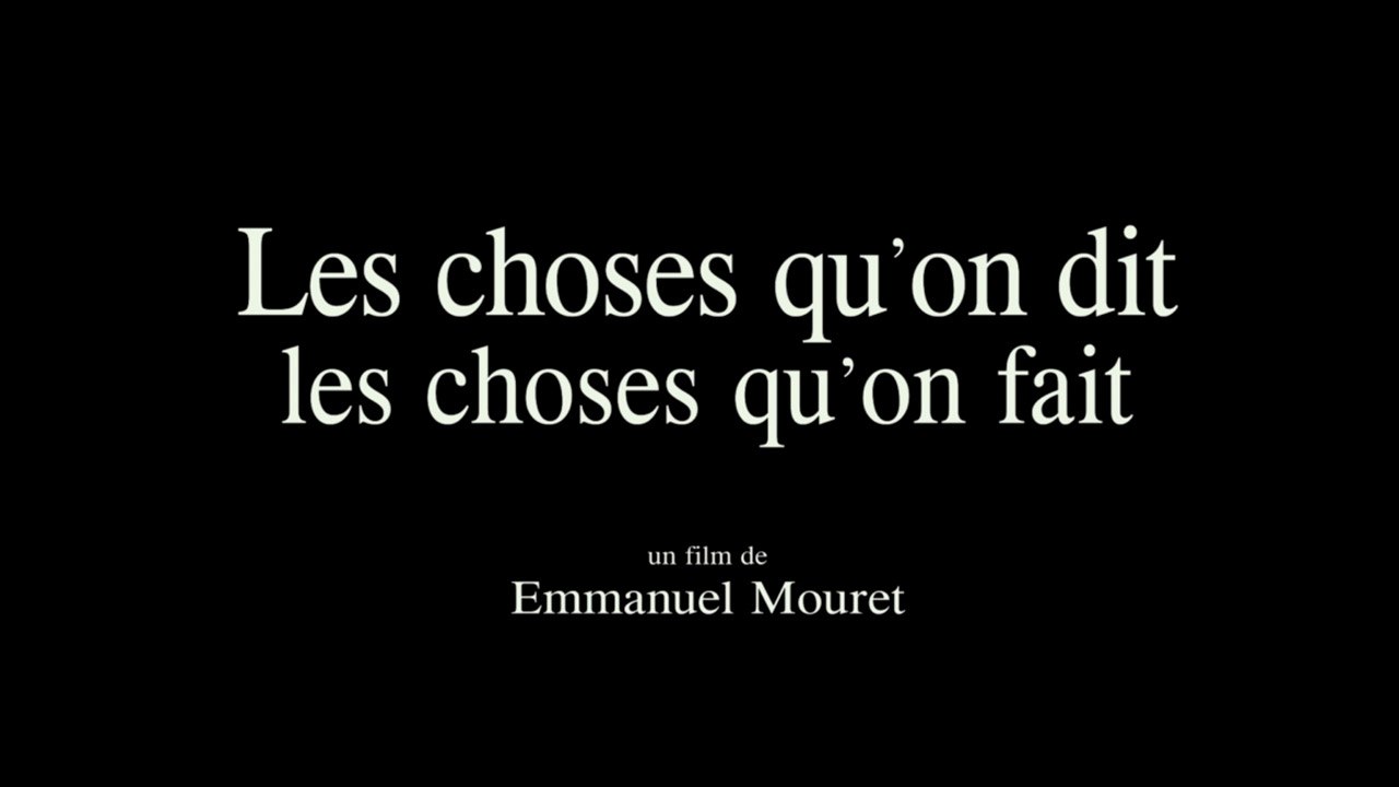 LES CHOSES QU’ON DIT, LES CHOSES QU’ON FAIT (2020) FRENCH 720p Regarder