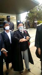 Abogados protestan frente a la Suprema Corte para que reabran tribunales