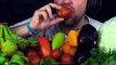 ASMR VEGAN | ASSORTED VEGETABLES AND FRUITS | MUKBANG | EATING SOUND (NO TALKING)  BEST SOUND