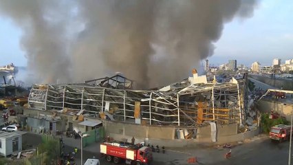للمرة الثانية.. حريق في مرفأ بيروت