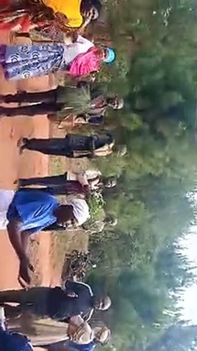 Village Procession by the Tanzanian Christians with Mother of La Salette