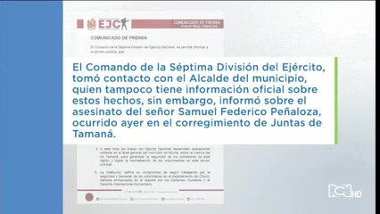 Aumenta tensión en Nóvita, Chocó, por delicada situación de orden público