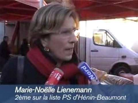 FN - Marine Le Pen et Steeve Briois à Hénin VS PS