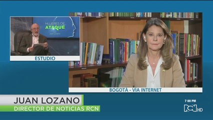 Martha Lucía Ramírez se confiesa en Noticias RCN