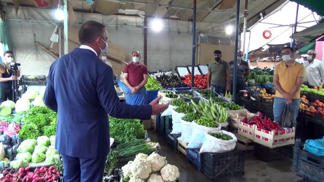 Siirt Valisi Hacıbektaşoğlu, Covid-19 tedbirlerini denetledi
