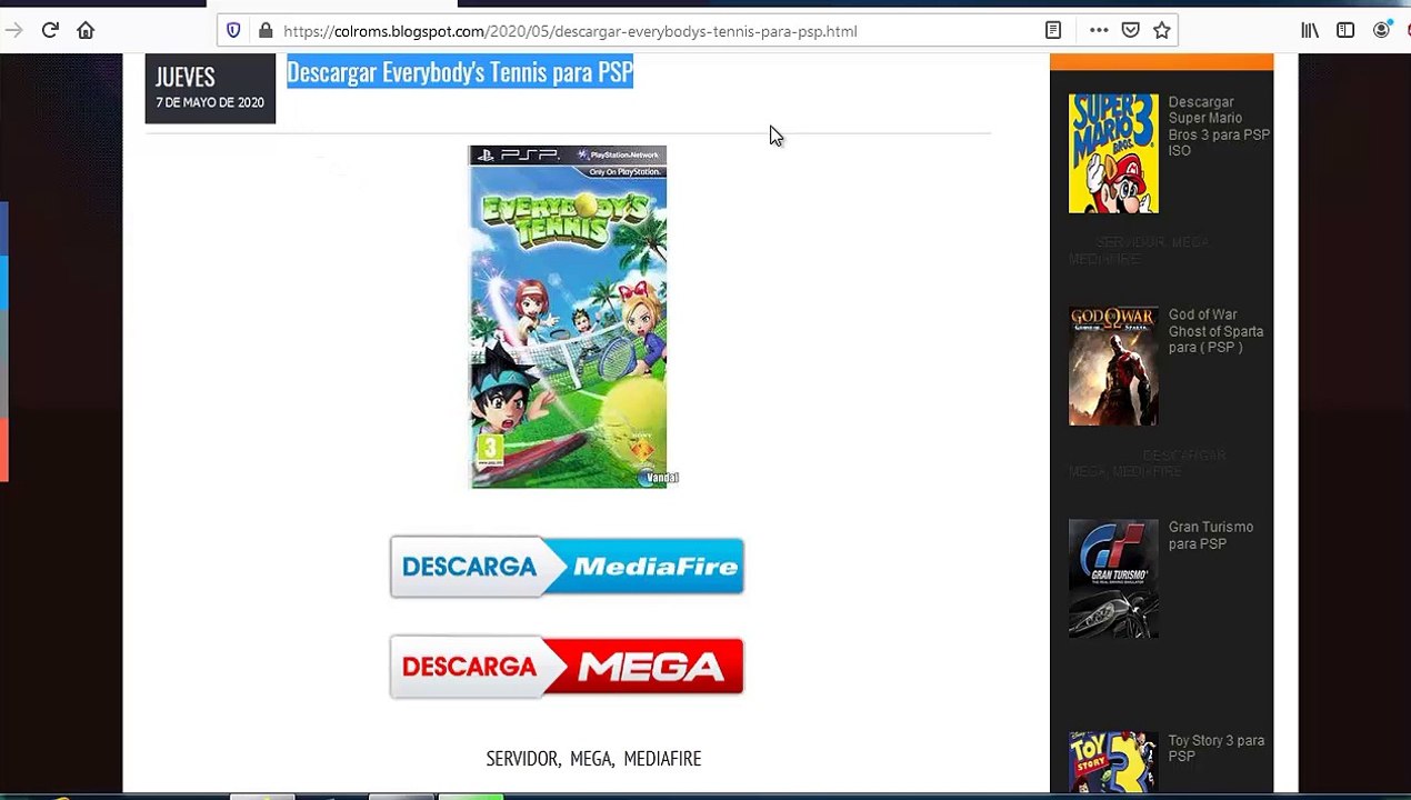 everybody's Tennis para PSP