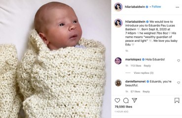 Meet Eduardo Pau Lucas! Hilaria and Alec Baldwin reveal name of newborn son