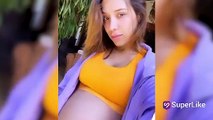 Luisa Fernanda W mostró su barriga de embarazo cuando su bebé le da pataditas