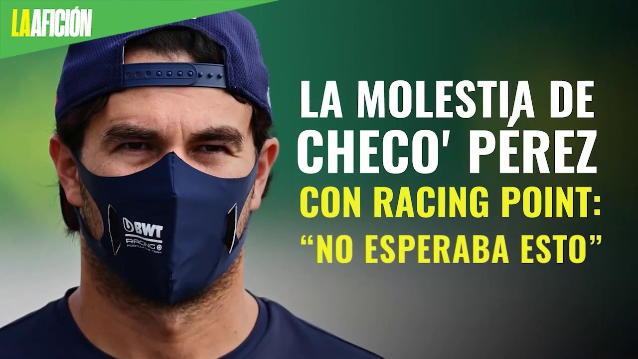 La molestia de 'Checo' Pérez con Racing Point: “no esperaba esto”