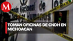 Vandalizan instalaciones de la CNDH en Michoacán