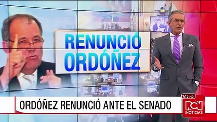Ordóñez presentó su renuncia al cargo de Procurador General de la Nación
