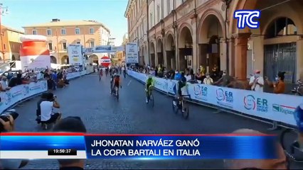 Ecuatorianos en el exterior: Jhonatan Narvaez, compatriota que ganó la "Copa  Bartali" en Italia