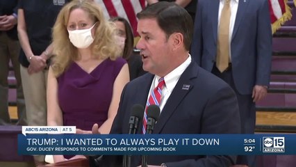 Gov. Ducey responds to comments made by President Trump about coronavirus