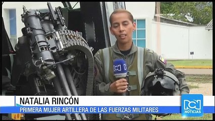 Natalia Rincón, la primera mujer artillera de las Fuerzas Militares de Colombia