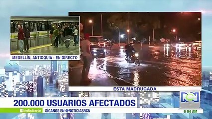 Medellín enfrentó horas de caos en la movilidad por falla eléctrica del metro