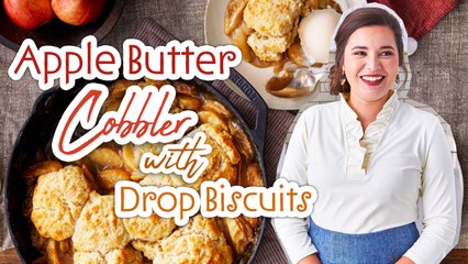 Hey Y'all - Apple Butter Cobbler with Drop Biscuits