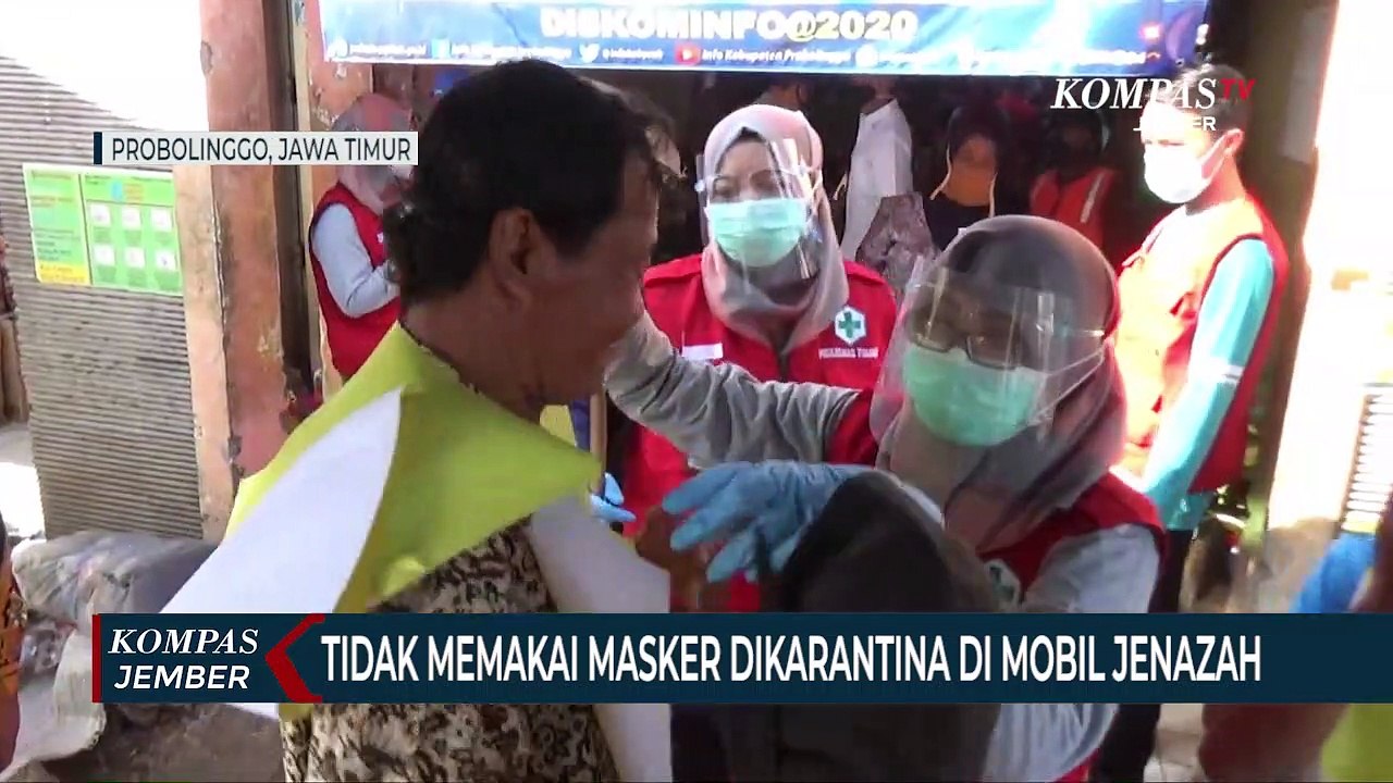 Warga Tidak Memakai Masker Dihukum Karantina di Mobil Jenazah Covid-19