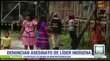Denuncian asesinato de líder indígena en Antioquia