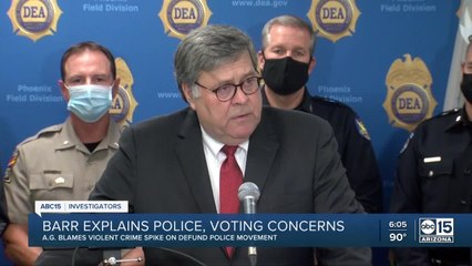 William Barr Discusses Police and Voting Issues