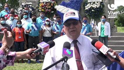 Homenaje a los héroes nicaragüenses que derrotaron a los filibusteros