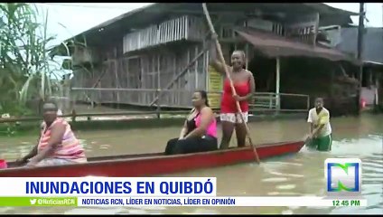 Dieciséis barrios inundados en Quibdó