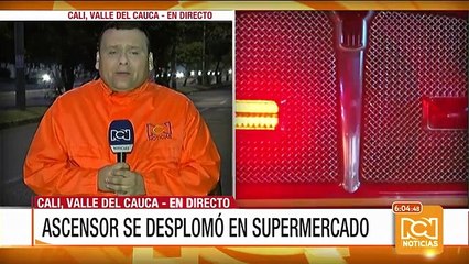 Vigilante sufrió accidente tras desplome de ascensor en un supermercado