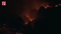 Adana Pozantı'daki orman yangını gece de devam etti