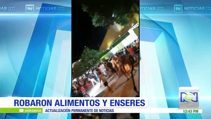 Cientos de personas saquearon los supermercados Supercundi en Guamo, Tolima