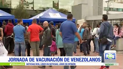 Realizan jornada de vacunación para venezolanos en Bogotá