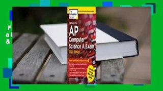 Full E-book  Cracking the AP Computer Science a Exam, 2020 Edition: Practice Tests & Prep for the