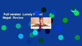 Full version  Lonely Planet Nepal  Review