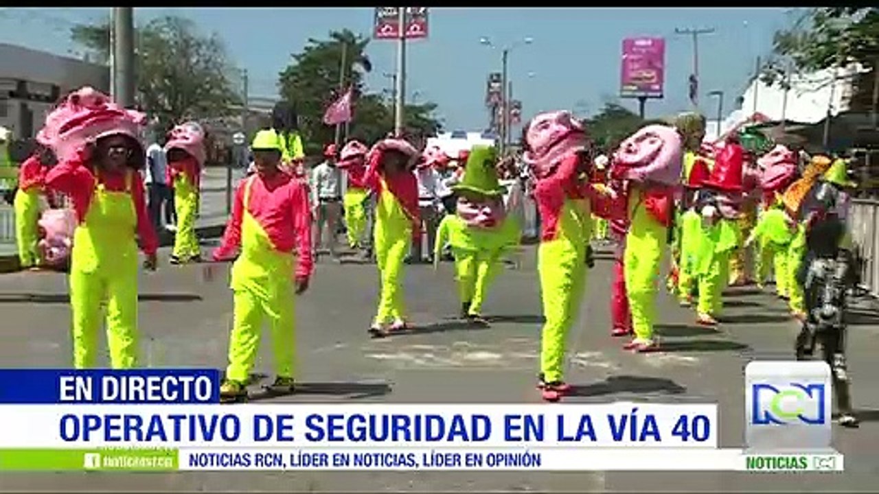 Por aire y tierra, autoridades monitorean seguridad en Carnaval de Barranquilla