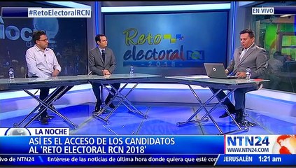 La Noche de NTN24 analiza la plataforma digital Reto Electoral RCN de cara a las elecciones al Congreso