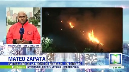 Incendio forestal en Itagüí, Antioquia