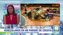 Familias venezolanas recibieron el año nuevo en parques de Cúcuta