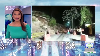 Vía Medellín - Manizales bloqueada por derrumbe
