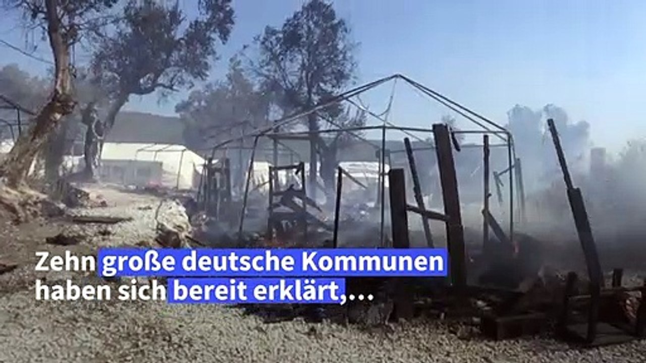 Zehn deutsche Kommunen wollen Flüchtlinge aus Moria aufnehmen